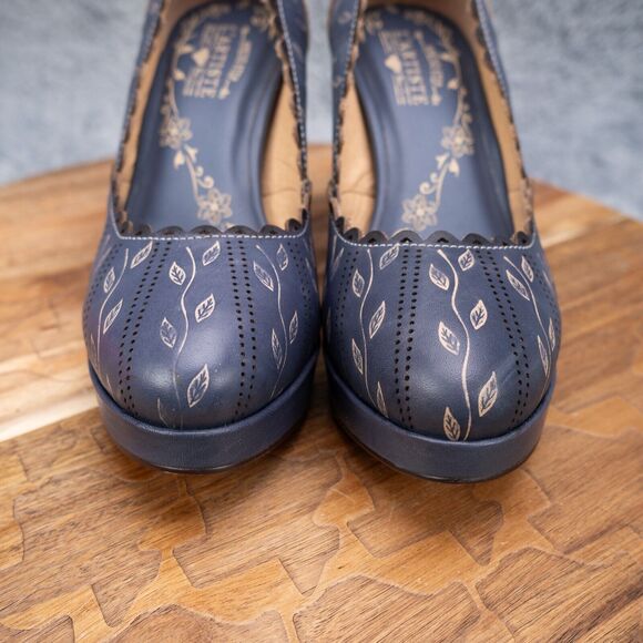 Women's L'Artiste By Spring Step, Robin Blue Pump EU 35 US 5 - Picture 3 of 8